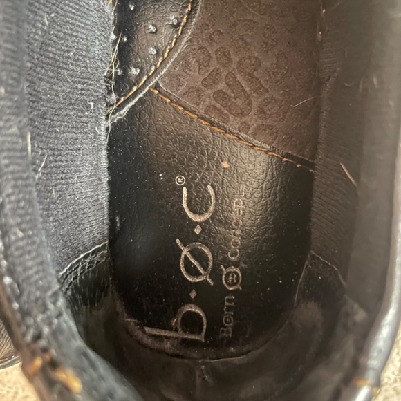 BOC Women’s Leather Slip-on Clogs Black Size 7M Shoes - Picture 8 of 8